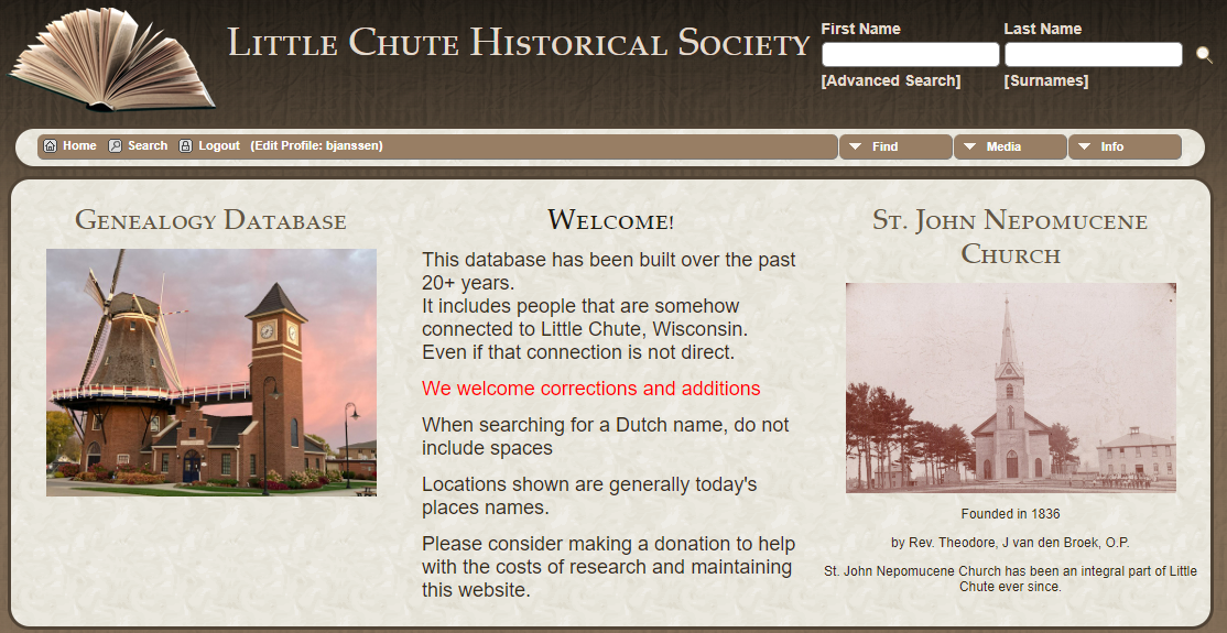 Genealogy Little Chute Historical Society
